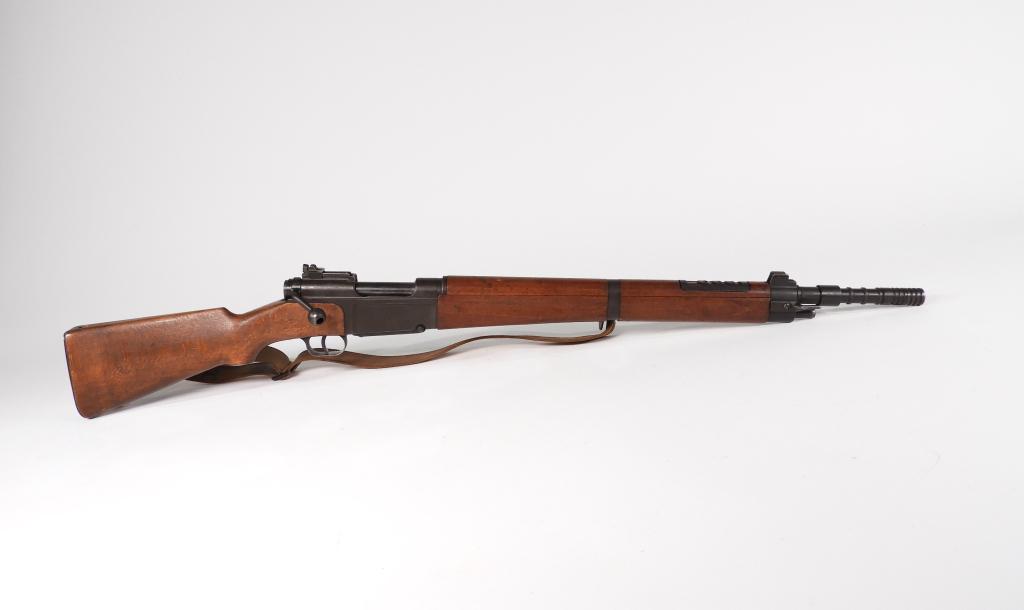 French MAS 36-51 Rifle with Grenade Launcher: France C. 1950s 7.5Ã—54mm French, serial number F 58929, walnut stock with a round cartouche on the right side of the butt, parkerized finish, marked on the left side of the receiver "MAS MLE 1936-