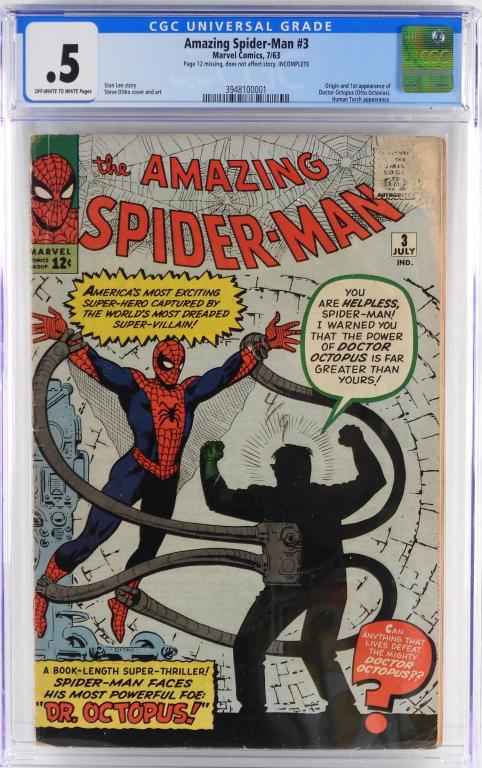 Marvel Comics Amazing Spider-Man #3 CGC 0.5 (1 of 2)