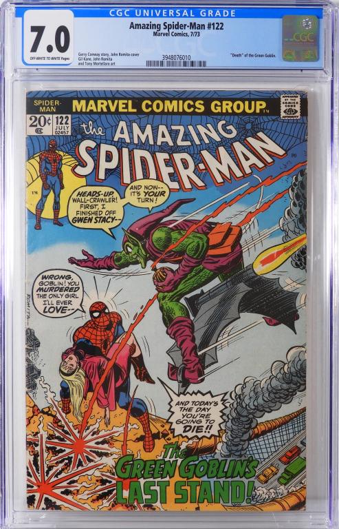 Marvel Comics Amazing Spider-Man #122 CGC 7.0 (1 of 2)