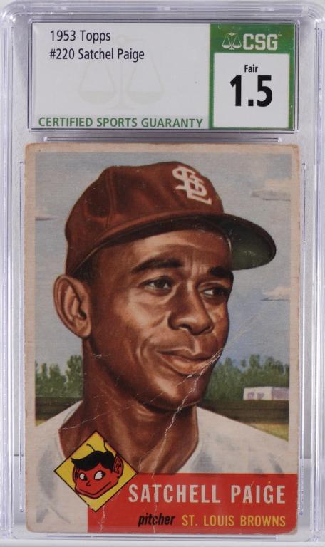 1953 Topps Baseball Satchel Paige #220 CSG 1.5 (1 of 2)