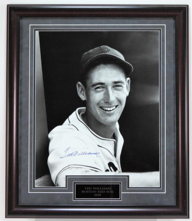 Ted Williams Autographed Red Sox Headshot Photo (1 of 5)