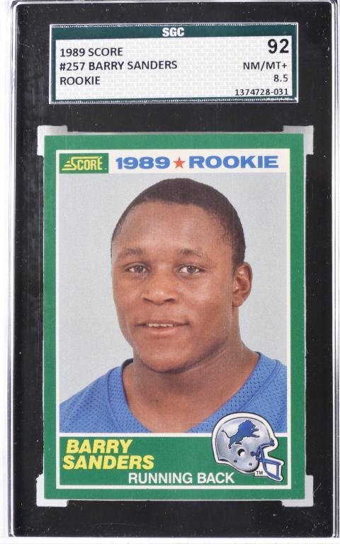 Score Football Barry Sanders #257 Rookie SGC 92 (1 of 2)
