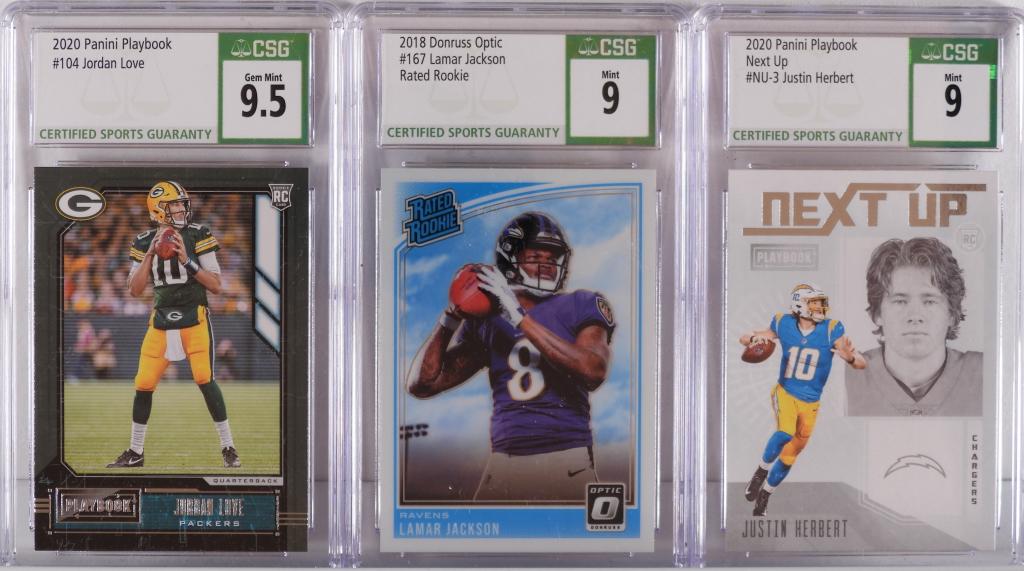 3PC Donruss Panini Football Rookie Card CSG Group (1 of 2)