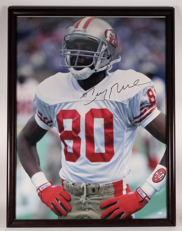 Jerry Rice Autographed 30 x 40 Photograph OA Cert. (1 of 4)