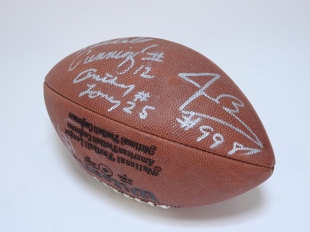 1991 Philadelphia Eagles 8x Team Signed Football (1 of 5)