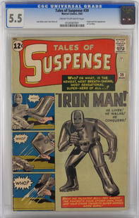 Marvel Comics Tales of Suspense #39 CGC 5.5: United States,1963 We are now going on 14 years of the Marvel Cinematic Universe, and it all began with Robert Downey Jr.â€™s portrayal of Iron Man in 2008. Marvel Comics Tales of Suspense