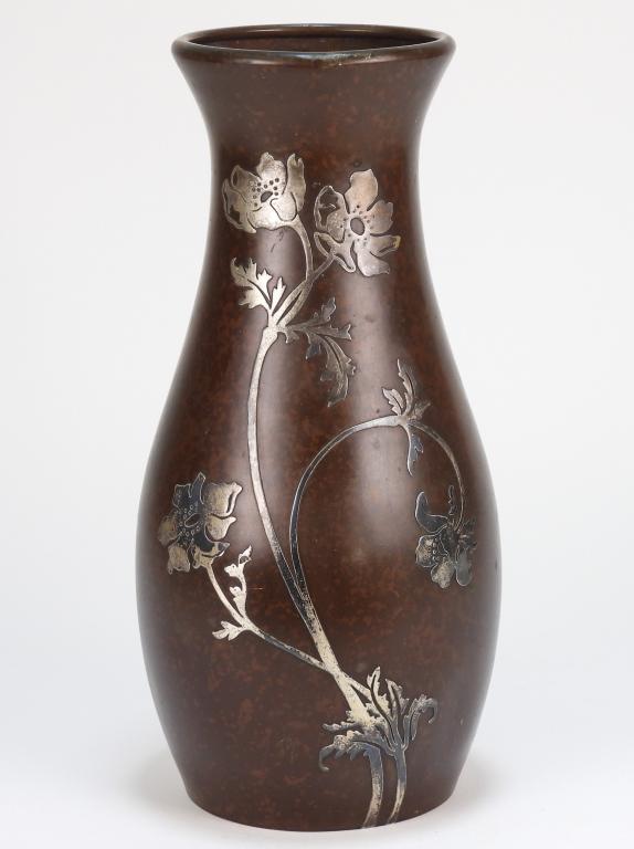 Heintz for Macy's Silver Overlay Art Metal Vase (1 of 8)