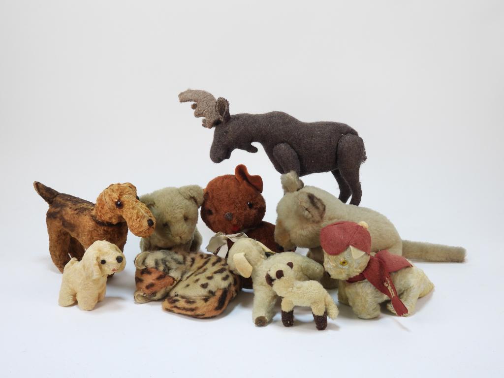 10PC Mohair & Other Stuffed Animal Collection (1 of 6)