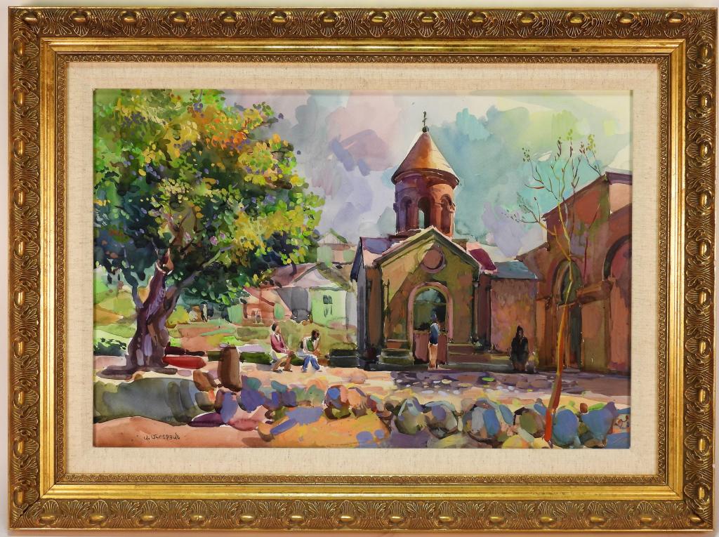 Avetis Mkrtchyan Architectural Landscape Painting (1 of 4)