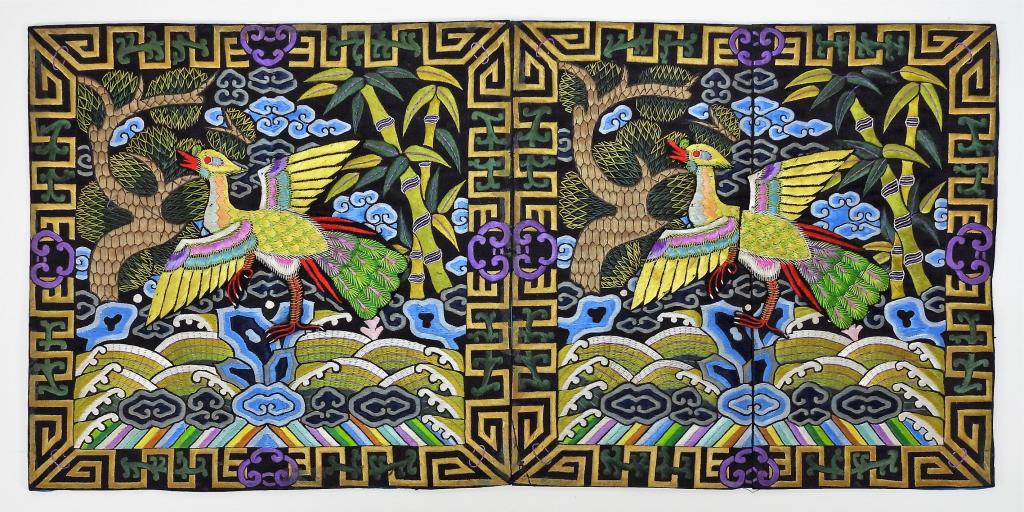 Chinese Peacock Civil Official 3rd Rank Badge (1 of 4)