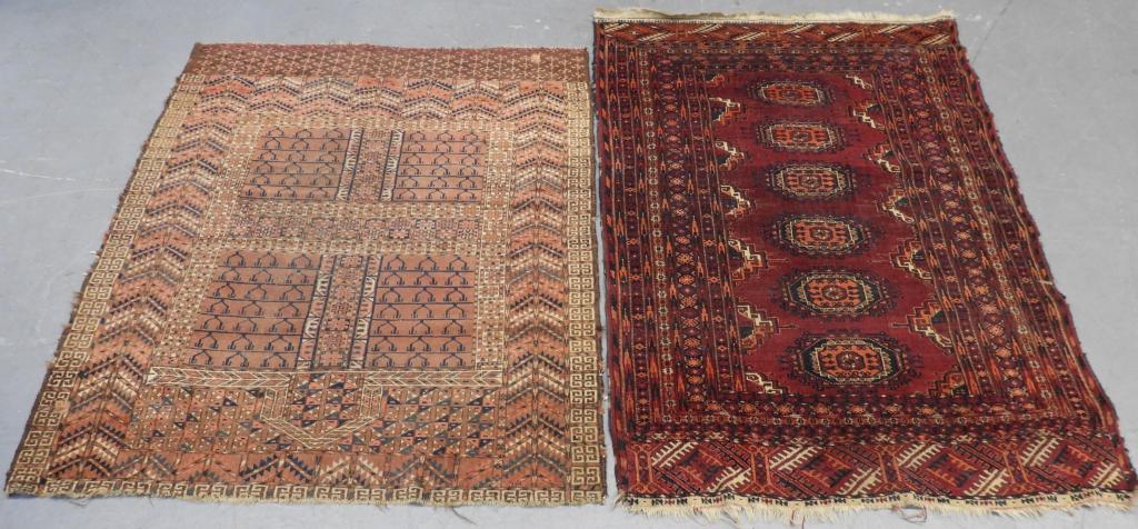 2PC Turkmen Tekki & Saryk Rugs (1 of 8)