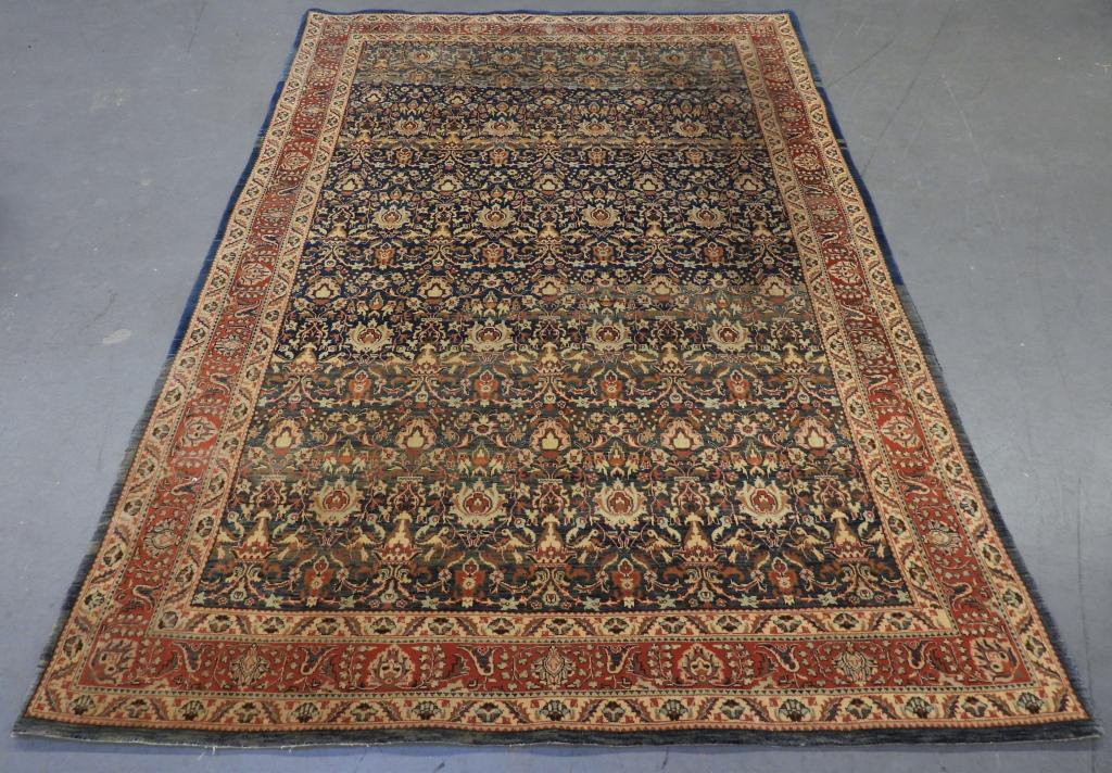Tabriz Blue Botanical Rug (1 of 8)