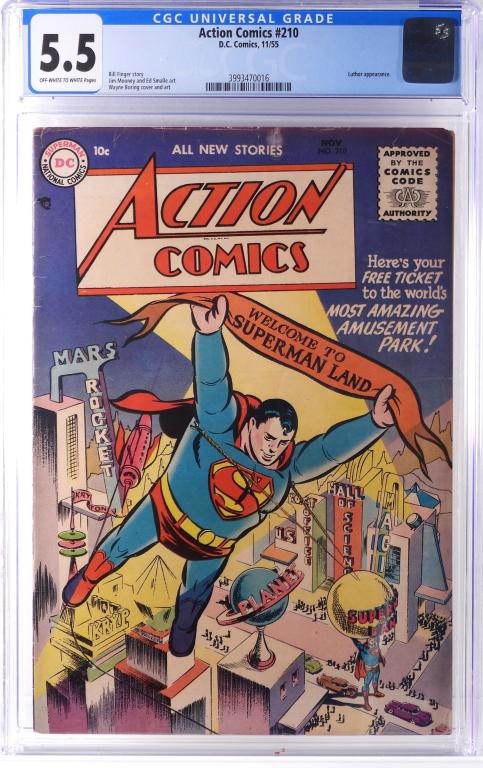 DC Comics Action Comics #210 CGC 5.5 (1 of 2)