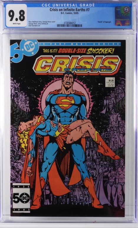 DC Comics Crisis on Infinite Earths #7 CGC 9.8 (1 of 2)