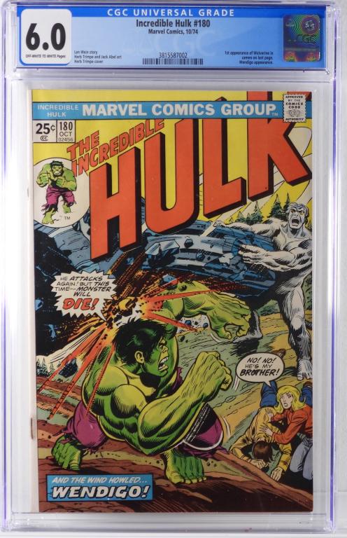 Marvel Comics Incredible Hulk #180 CGC 6.0 (1 of 2)