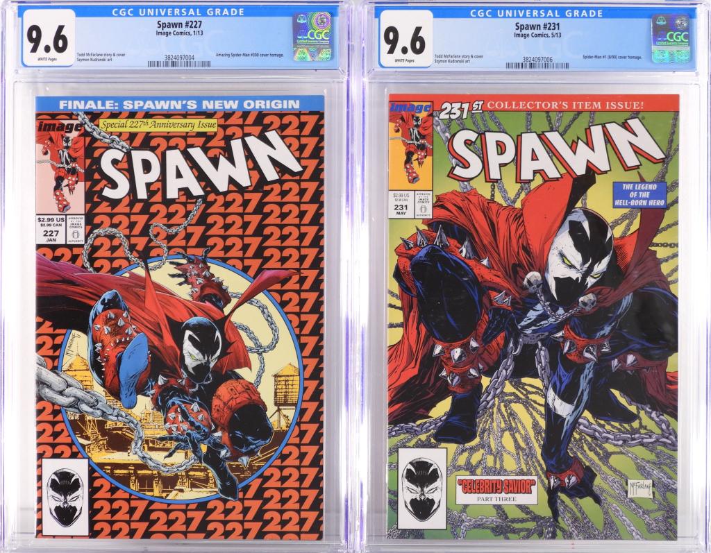 2PC Image Comics Spawn #227 #231 CGC 9.6 (1 of 2)