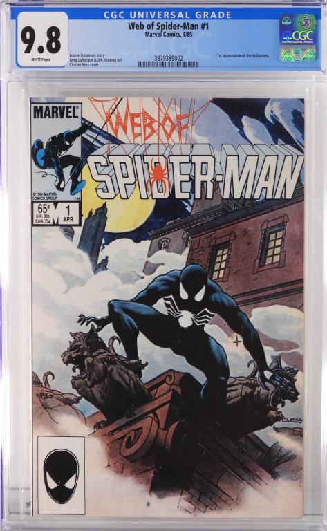 Marvel Comics Web of Spider-Man #1 CGC 9.8 (1 of 2)