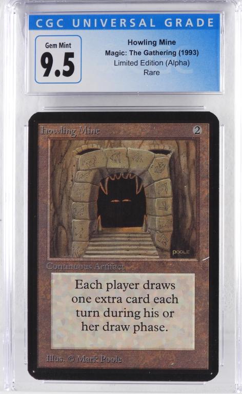 Magic The Gathering Alpha Howling Mine CGC 9.5 (1 of 2)