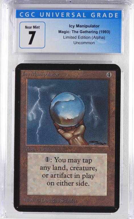 Magic The Gathering Alpha Icy Manipulator CGC 7 (1 of 2)