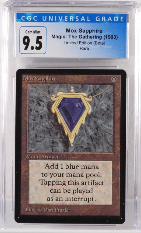 モックスサファイア cgc 9.5 mox sapphire 30th Mox Sapphire Magic the Gathering Proxy