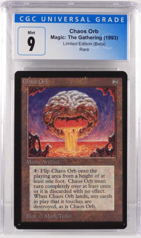 1993 Magic The Gathering Beta Chaos Orb CGC 9 (1 of 2)