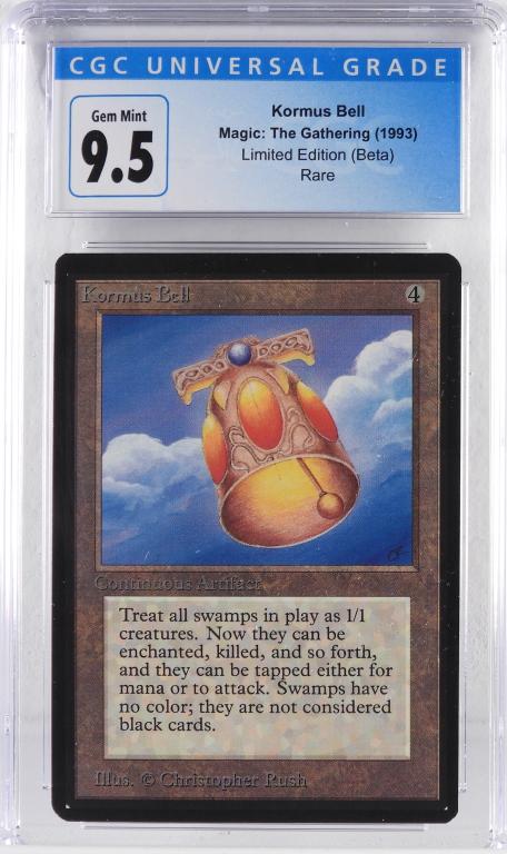 1993 Magic The Gathering Beta Kormus Bell CGC 9.5 (1 of 2)