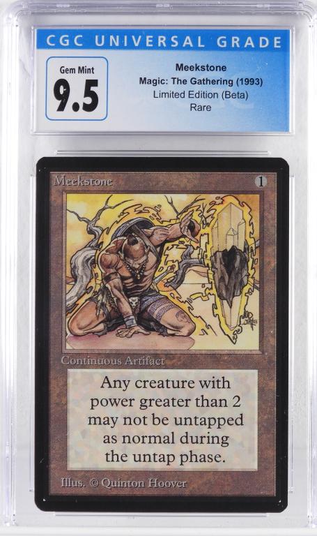 1993 Magic The Gathering Beta Meekstone CGC 9.5 (1 of 2)
