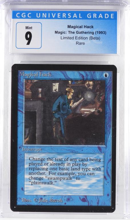 1993 Magic The Gathering Beta Magical Hack CGC 9 (1 of 2)