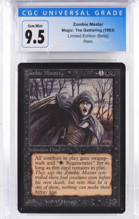 Magic The Gathering Beta Zombie Master CGC 9.5 (1 of 2)
