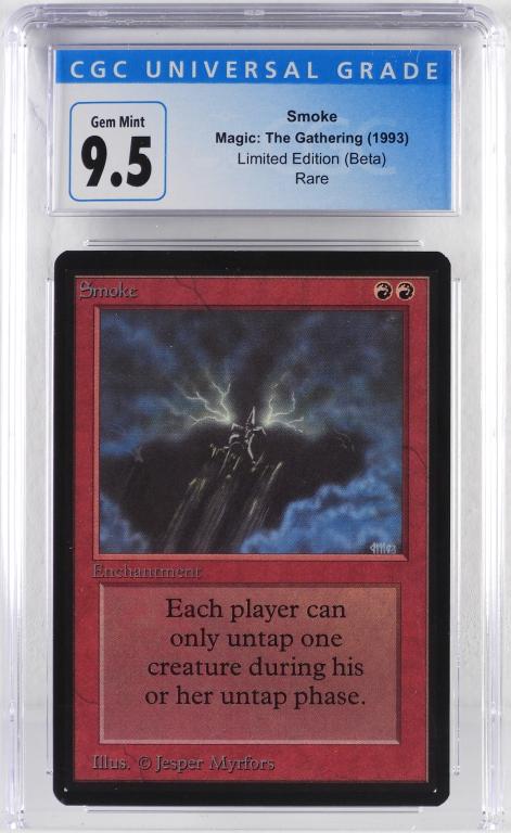 1993 Magic The Gathering Beta Smoke CGC 9.5 (1 of 2)