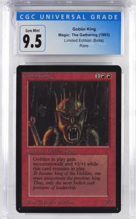 1993 Magic The Gathering Beta Goblin King CGC 9.5 (1 of 2)