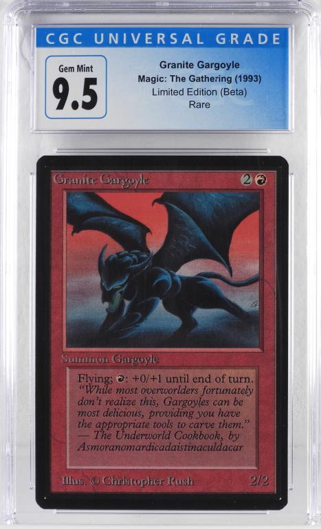 Magic The Gathering Beta Granite Gargoyle CGC 9.5 (1 of 2)
