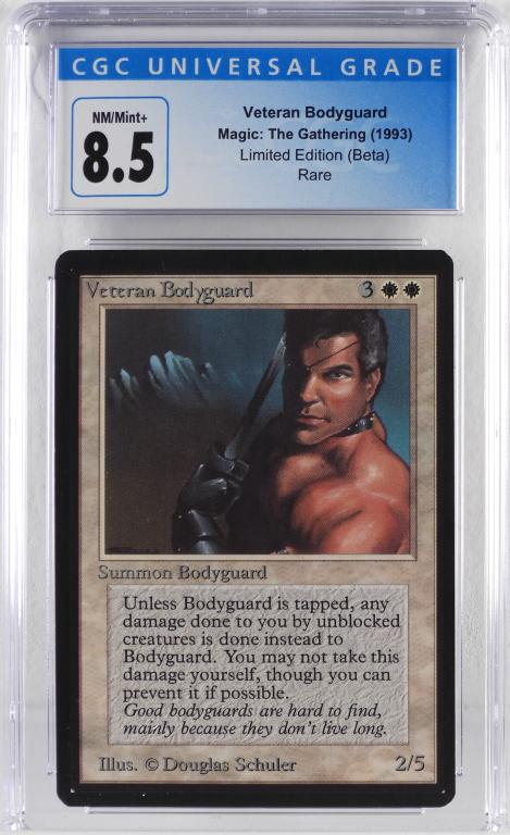 Magic The Gathering Beta Veteran Bodyguard CGC 8.5 (1 of 2)
