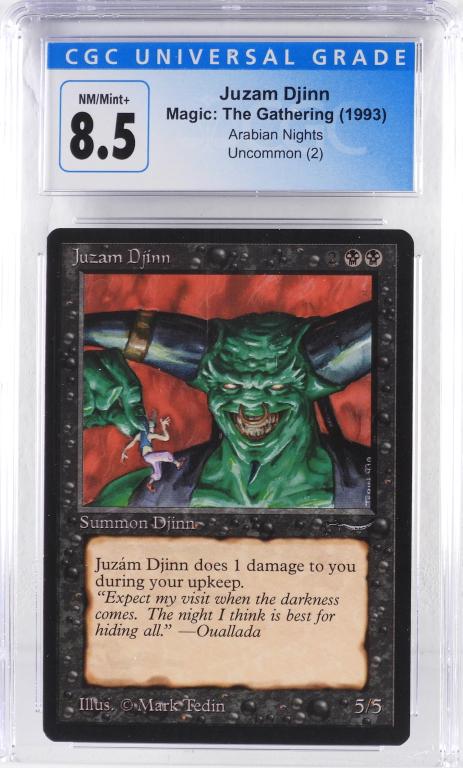 1993 MTG Arabian Nights Juzam Djinn CGC 8.5 (1 of 2)