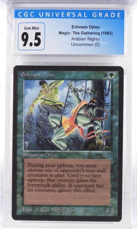 1993 MTG Arabian Nights Erhnam Djinn CGC 9.5 (1 of 2)