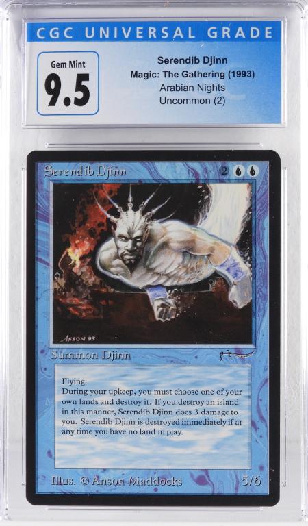 1993 MTG Arabian Nights Serendib Djinn CGC 9.5 (1 of 2)