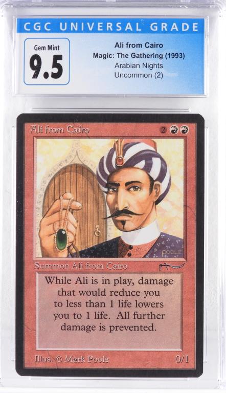 1993 MTG Arabian Nights Ali from Cairo CGC 9.5 (1 of 2)