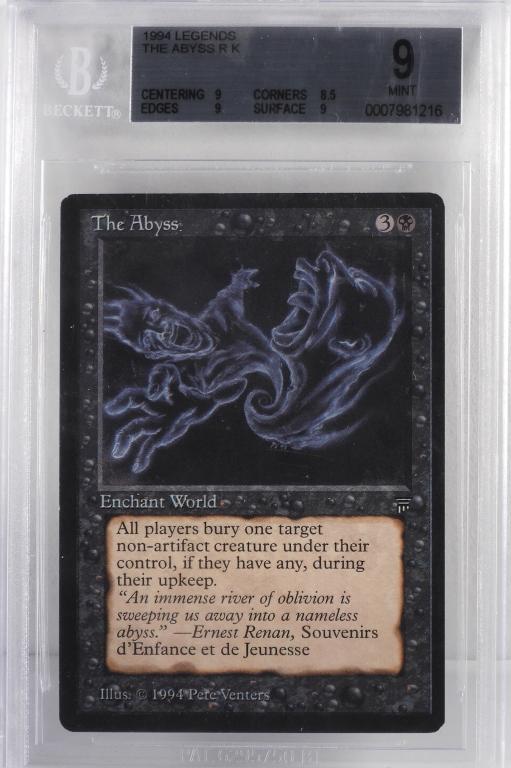 1994 Magic The Gathering Legends Abyss BGS 9 (1 of 2)