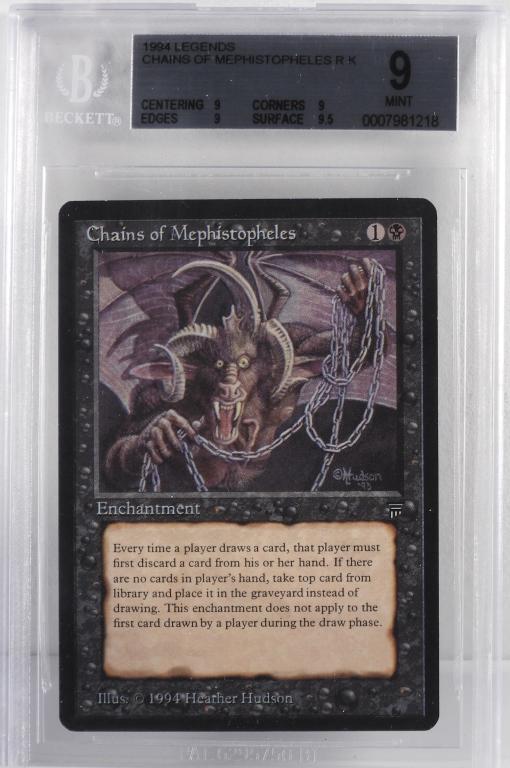 1994 MTG Legends Chains of Mephistopheles BGS 9 (1 of 2)