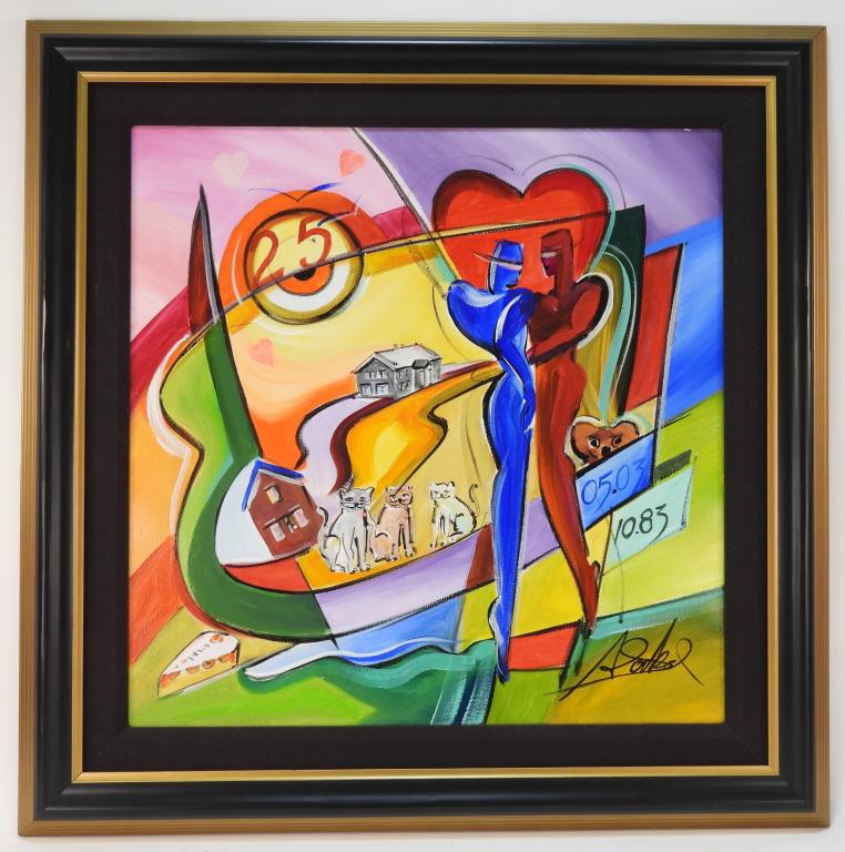 Alfred Gockel Abstract Figure Painting (1 of 8)