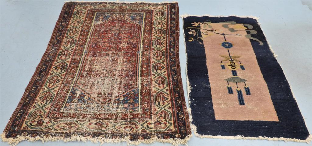 2PC Chinese & Persian Throw Rug Group (1 of 7)