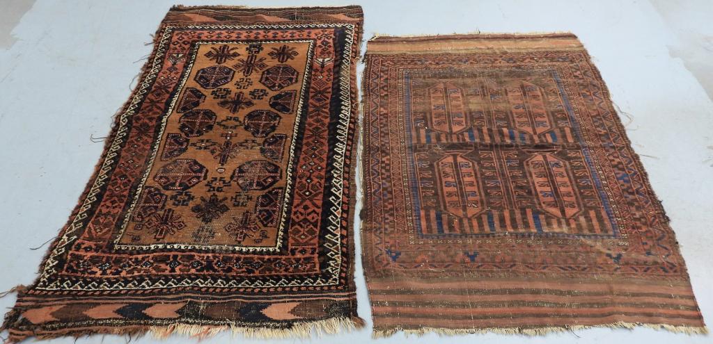 2PC Baluch Middle Eastern Handmade Rugs (1 of 8)