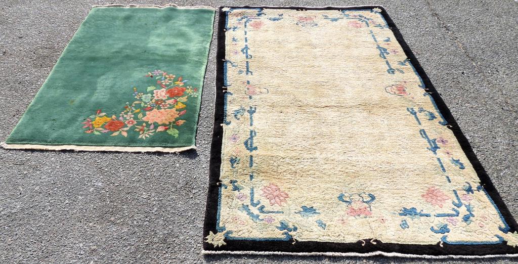 2PC Chinese Art Deco Rugs (1 of 6)