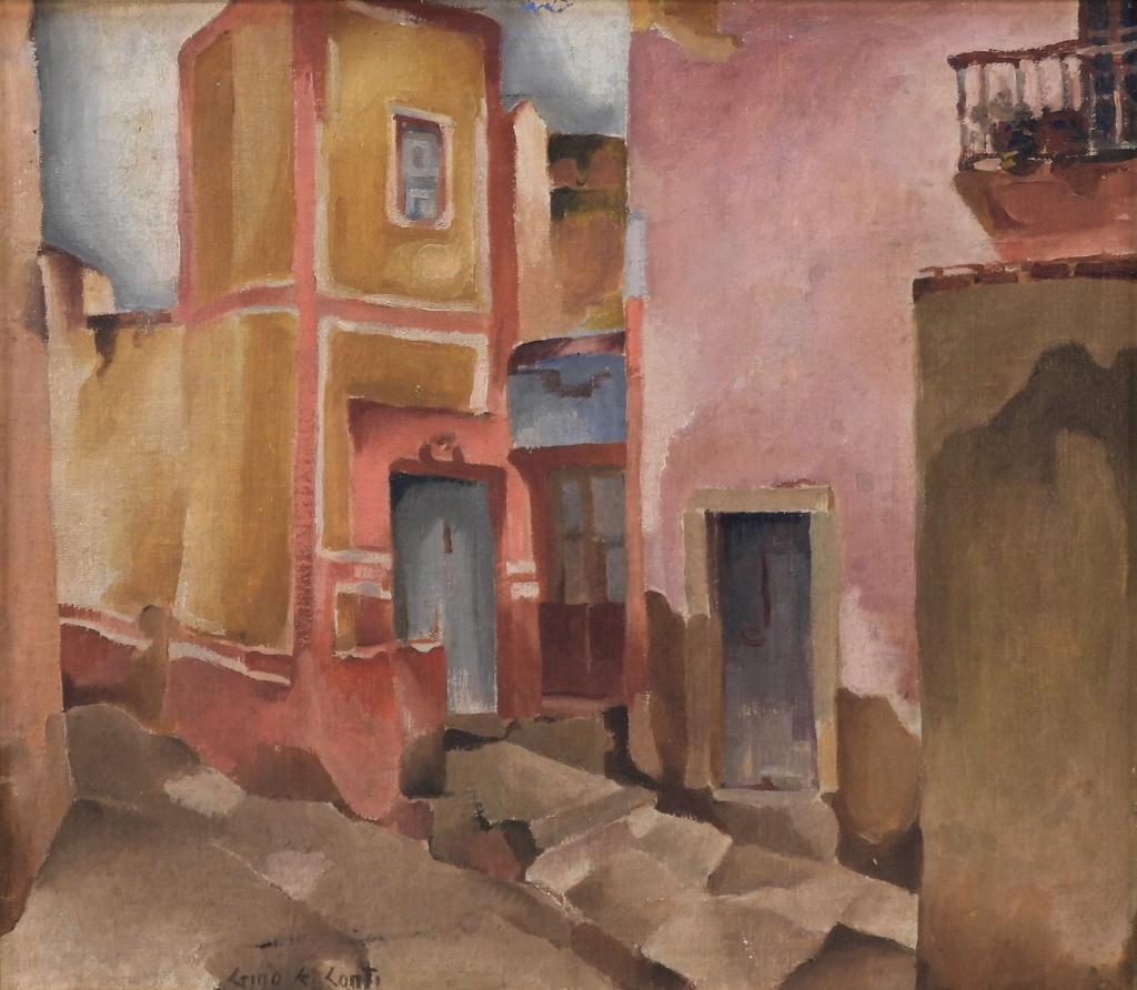 Gino Conti Street Scene Painting (1 of 7)