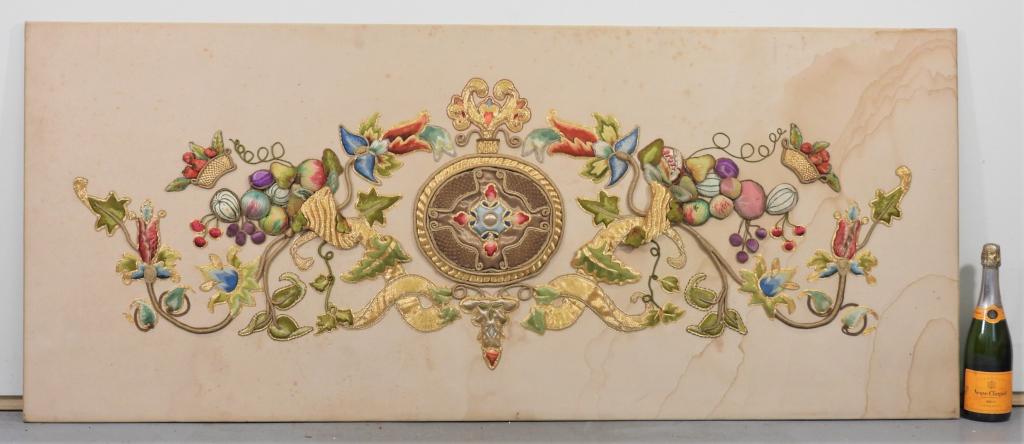 LG European Gold Thread Stump Work Embroidery (1 of 7)