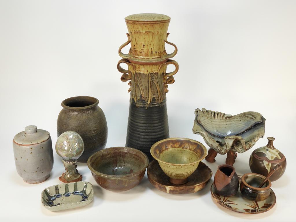 13PC Assorted American Studio Art Pottery (1 of 6)