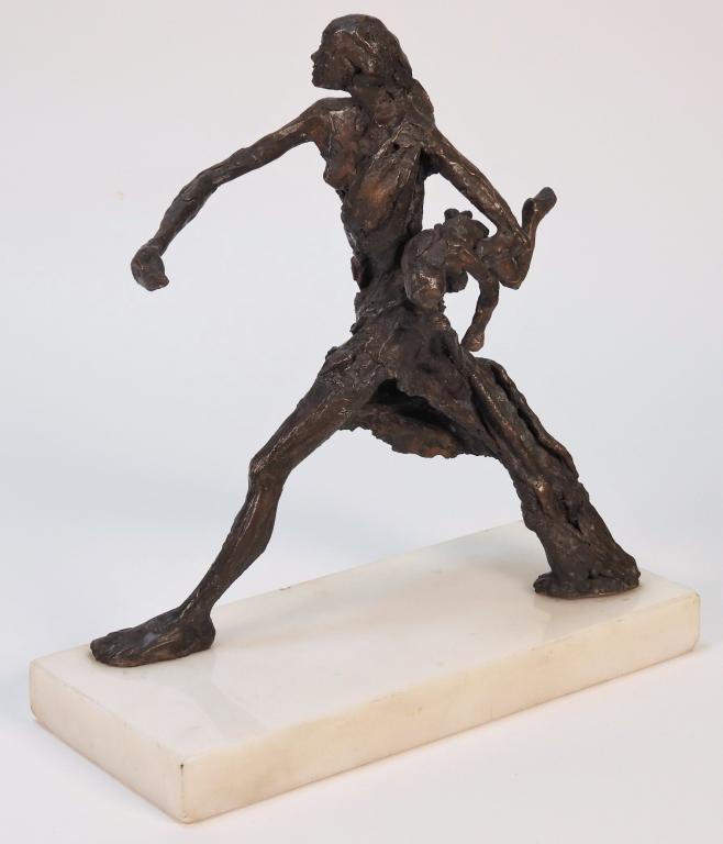 Pablo Curatella Manes Mom & Child Bronze Sculpture (1 of 7)