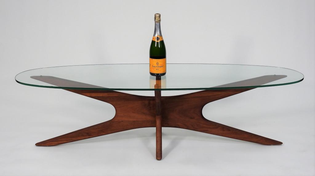 Adrian Pearsall Glass Top Coffee Table (1 of 8)