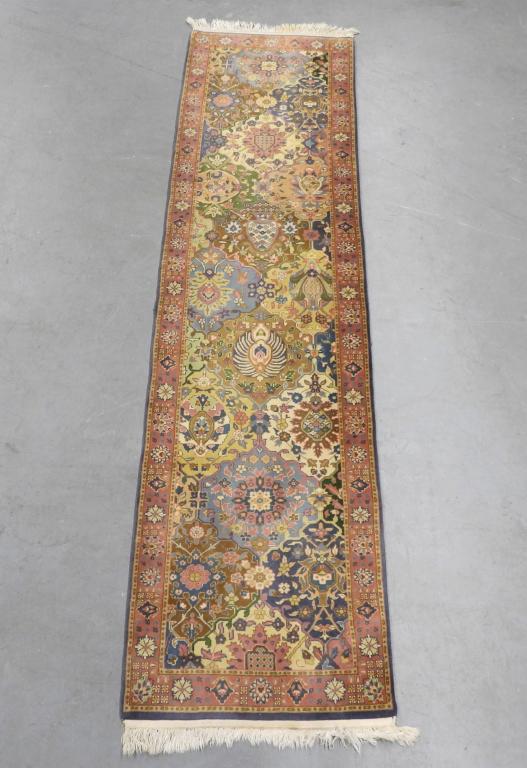 Middle Eastern Pink & Blue Botanical Runner (1 of 7)