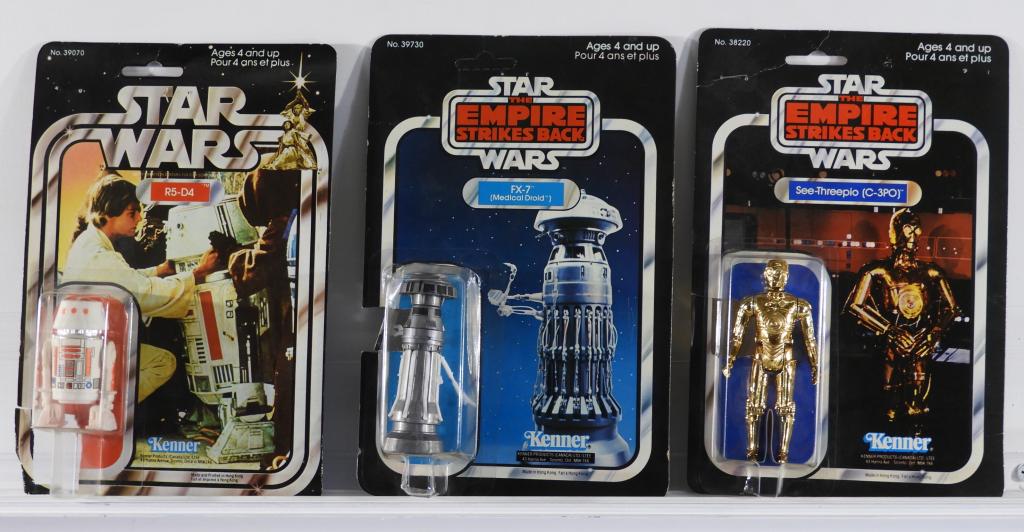 3PC Canadian Kenner Star Wars MOSC Droid Group (1 of 9)